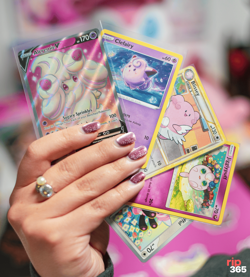 Pink Mystery Pack: 5 Cutesy Pokemon Cards | rip365 Mystery Gift Bundle - Image 1