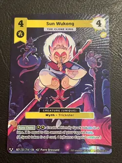 Metazoo 2025: Sun Wukong - The Clone King Alt Art 231/214 3 Star Card - Image 1