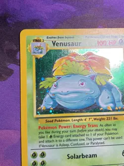 Venusaur 18/130 Pokemon Base Set 2 Holo Rare Card WOTC - MP - Image 2