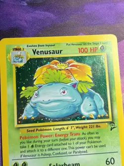 Venusaur 18/130 Pokemon Base Set 2 Holo Rare Card WOTC - MP - Image 3