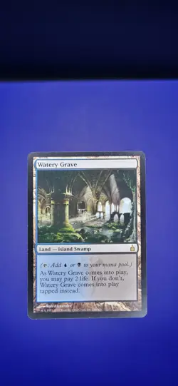 Watery Grave card #286 Rare, Ravnica City of Guilds Magic The Gathering - Image 1