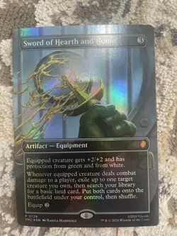 MTG TMNT Pizza Exclusive - Sword of Hearth and Home Borderless Foil - Image 1
