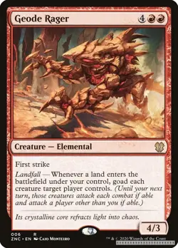 Geode Rager [ZNC - 6] - NM [Normal] TCG MTG - Image 1