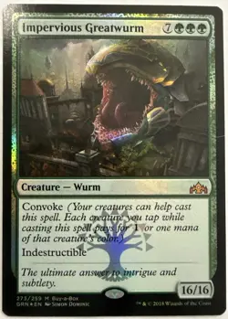 Impervious Greatwurm #273 (Foil) (LP) Buy-A-Box Promos BABP Magic MTG - Image 1