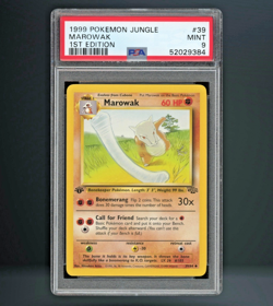 1999 POKEMON JUNGLE 1ST ED #39 MAROWAK PSA 9 - Image 1