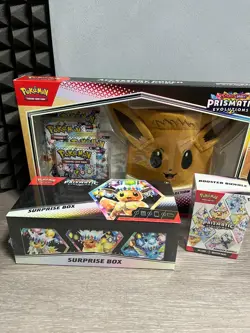🌟 Pokemon TCG: Prismatic Evolutions: Booster, Surprise & Pouch Bundle. New✅ - Image 1