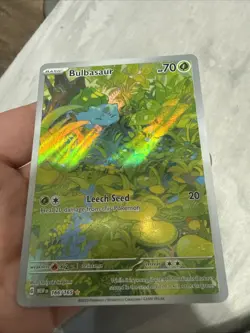 Pokemon Bulbasaur Sv: Scarlet & Violet 151 Illustration Rare Holo 166/165 70 HP - Image 2