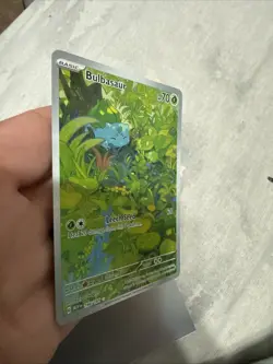 Pokemon Bulbasaur Sv: Scarlet & Violet 151 Illustration Rare Holo 166/165 70 HP - Image 5