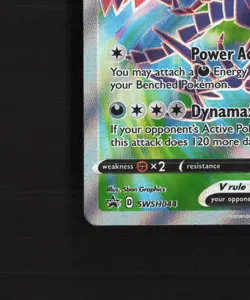 Eternatus V SWSH044 Sword & Shield FA Black Star Promo Holo Pokemon Card NM - Image 5