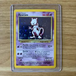 Pokemon TCG Mewtwo Base Set Holo Rare Card 10/102 - Image 1