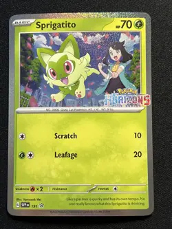 Sprigatito 191 & Fuecoco 192 Horizons Stamped Black Star Promo Set Pokemon NM - Image 2