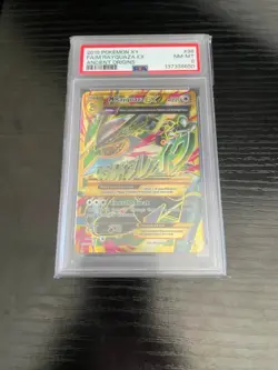 2015 Pokemon XY Mega Rayquaza EX #98 Ancient Origins PSA 8 English - Image 1