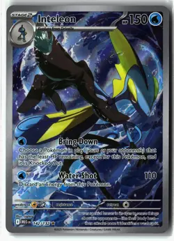 Inteleon ⭐ 142/132 Holo Illustration Rare Mega Evolution 2025 Pokemon NM - Image 1