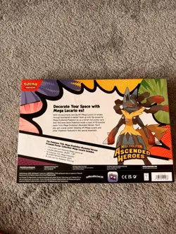 Pokemon Ascended Heroes Premium Poster Collection Mega Lucario Brand New Sealed✅ - Image 2