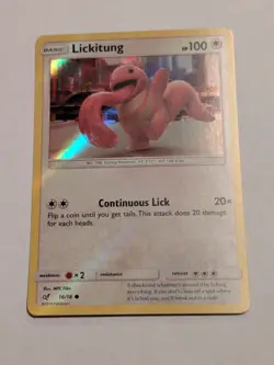 Lickitung 16/18 Detective Pikachu Pokemon Holo Foil Rare NM/VLP - Image 1