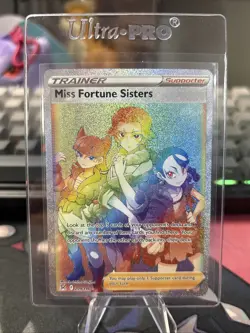 Miss Fortune Sisters 209/196 Full Art Rainbow Rare Pokemon TCG Lost Origin NM - Image 1