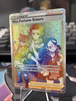Miss Fortune Sisters 209/196 Full Art Rainbow Rare Pokemon TCG Lost Origin NM - Image 3