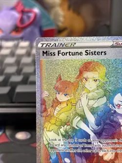 Miss Fortune Sisters 209/196 Full Art Rainbow Rare Pokemon TCG Lost Origin NM - Image 5