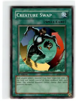 Yu-Gi-Oh! Creature Swap Common SD2-EN020 Heavily Played 1st Edition - Image 1