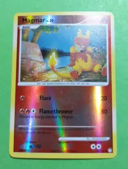 Magmar 54/123 Mysterious Treasures Reverse Holo Pokemon, LP - Image 2