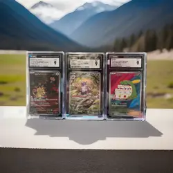 Pokemon Graded Slabs Lot of 3 CGC 9s Mint Japanese Art Rare’s - Image 1