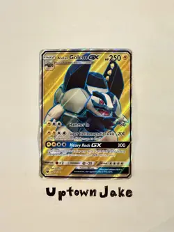 Pokemon 2017 Alolan Golem GX (Full Art) 102/111 Sm-Crimson Invasion 102/111 - Image 1