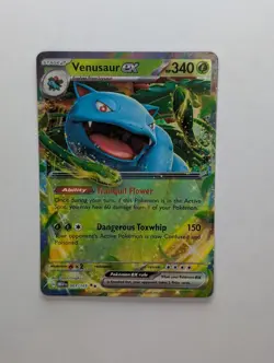 Venusaur ex - 003/165 Double Rare Scarlet & Violet English 151 Pokemon NM - Image 1