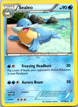 Sealeo 47/160 - XY - Primal Clash Uncommon Pokemon TCG NM - Image 1