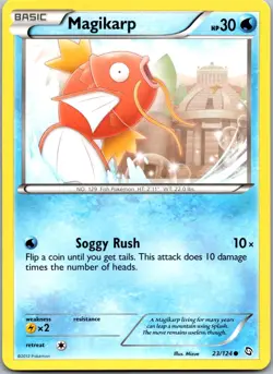 Magikarp 23/124 - Dragons Exalted Pokemon Common LP - Image 1