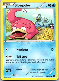 Slowpoke 19/122 - XY - BREAKpoint Common Pokemon TCG NM - Image 1