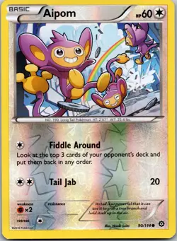 Aipom 90/114 - XY - Steam Siege Common Pokemon TCG NM - Image 1