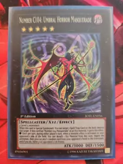 Yu-Gi-Oh JOTL-EN056 Number C104: Umbral Horror Masquerade 1St Edition Super Rare - Image 1
