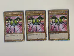 Yugioh Mechanicalchaser x 3 - 1st Edition Platinum Secret Rare LP - Free Holo - Image 1