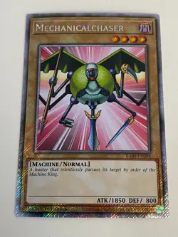 Yugioh Mechanicalchaser x 3 - 1st Edition Platinum Secret Rare LP - Free Holo - Image 3