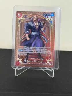 One Piece: A Fist of Divine Speed Silvers Rayleigh SP (ALT ART) OP09-005 NM - Image 1