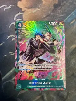 One Piece TCG OP-15/EB04 Roronoa Zoro OP13–037 Treasure Rare - Image 2