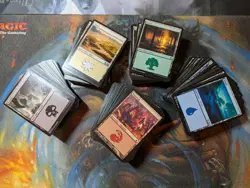 500 Basic Lands - Modern Border MTG Magic The Gathering ~100 Of Each - Image 1
