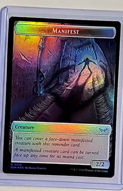 2024 MTG Magic The Gathering DSK Duskmourn Foil Token #9/18 Demon Manifest - Image 2