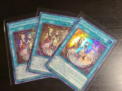 3x YuGiOh Solfachord Elegance - ANGU-EN022 - Super Rare - 1st Edition Near Mint - Image 1