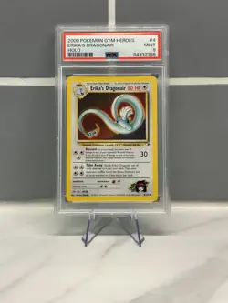 Pokemon - Erika’s Dragonair - 4/132 - Gym Heroes - PSA 9 - Mint - Image 1