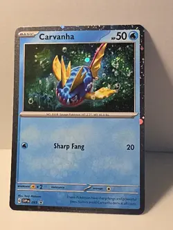 Carvanha 093 Scarlet & Violet Cosmos Holo Promo Pokemon TCG NM (Double Swirl) - Image 3