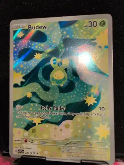 Tch Pokemon Ascended Heroes Budew 221/217 Illustration Rare NM Pack Fresh 🔥 - Image 1