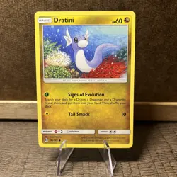 Dratini 94/149 Common Sun & Moon Base Pokemon Card 2017 - Image 1