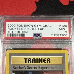 PSA 9 Pokemon Gym Challenge ROCKET’S SECRET EXPERIMENT 1st Edition 120/132 - Image 2