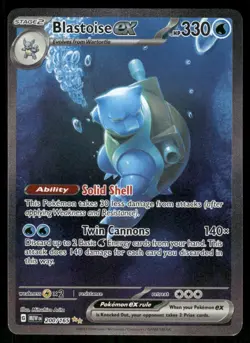 Pokemon Cards Blastoise ex 200/165 151 Special Illustration Rare NM *2 - Image 1