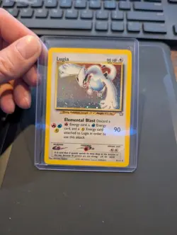 Lugia 9/111 Neo Genesis Holographic *Swirl* Rare Pokemon TCG - Image 1