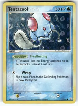 Tentacool Hidden Legends Common,Reverse Holo Pokemon Lightly played - Image 1