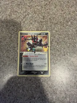 Pokemon Greninja Black Star Promo SWSH144 Celebration Gold Star Holo - Image 1