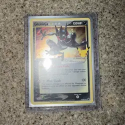 Pokemon Greninja Black Star Promo SWSH144 Celebration Gold Star Holo - Image 3