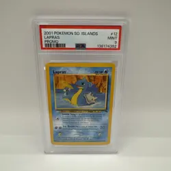 2001 POKEMON SOUTHERN ISLANDS PROMO #12 LAPRAS PSA 9 - Image 1
